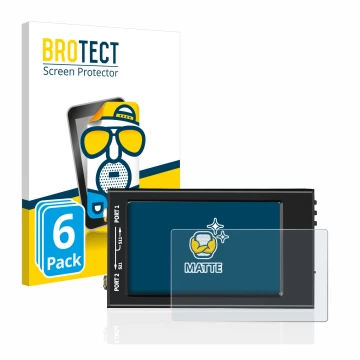 Face avant d’un emballage produit avec le logo de la marque BROTECT. À côté, l’appareil SDRGEEK NanoVNA-F V2 est représenté av