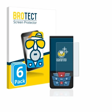 Face avant d’un emballage produit avec le logo de la marque BROTECT. À côté, l’appareil Bosch GLM 100-25c est représenté avec 