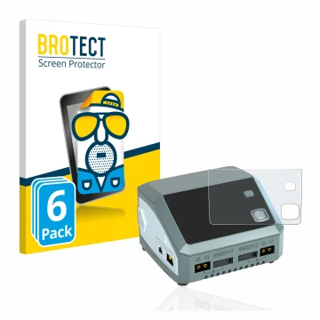 Face avant d’un emballage produit avec le logo de la marque BROTECT. À côté, l’appareil SkyRc D200 neo est représenté avec la 