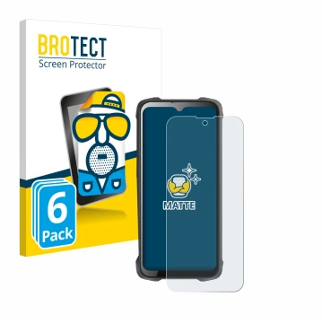 Face avant d’un emballage produit avec le logo de la marque BROTECT. À côté, l’appareil Cubot King Kong 9 est représenté avec 