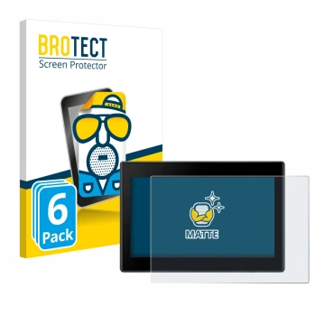 Face avant d’un emballage produit avec le logo de la marque BROTECT. À côté, l’appareil Garmin Drive 53 5