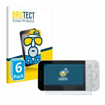 Face avant d’un emballage produit avec le logo de la marque BROTECT. À côté, l’appareil Philips Avent Connected SCD923 est rep