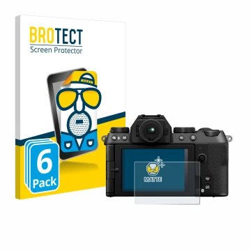 Face avant d’un emballage produit avec le logo de la marque BROTECT. À côté, l’appareil Fujifilm X-S20 est représenté avec la 