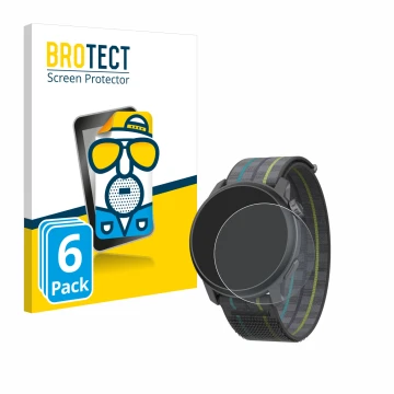 Face avant d’un emballage produit avec le logo de la marque BROTECT. À côté, l’appareil Coros Pace 3 est représenté avec la pr