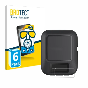 Face avant d’un emballage produit avec le logo de la marque BROTECT. À côté, l’appareil Garmin inReach Messenger est représent