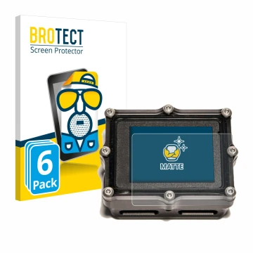 Face avant d’un emballage produit avec le logo de la marque BROTECT. À côté, l’appareil Shearwater Petrel 2 dive computer est 
