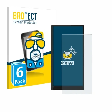 Face avant d’un emballage produit avec le logo de la marque BROTECT. À côté, l’appareil Hiby R6 Pro II (2e Gen.) est représent