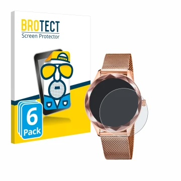 Face avant d’un emballage produit avec le logo de la marque BROTECT. À côté, l’appareil Lotus SMARTIME 50036/1 est représenté 