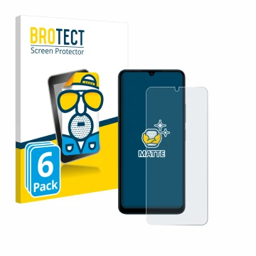 Face avant d’un emballage produit avec le logo de la marque BROTECT. À côté, l’appareil Xiaomi Redmi 13C est représenté avec l