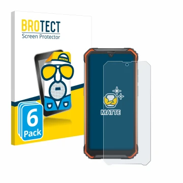 Face avant d’un emballage produit avec le logo de la marque BROTECT. À côté, l’appareil Blackview BV7200 est représenté avec l
