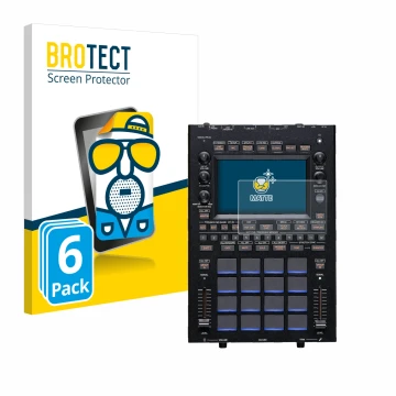 Face avant d’un emballage produit avec le logo de la marque BROTECT. À côté, l’appareil KORG KAOSS Replay est représenté avec 