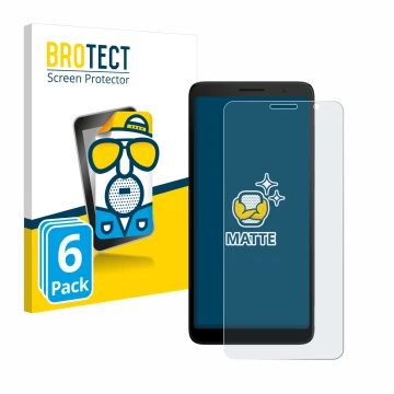 Face avant d’un emballage produit avec le logo de la marque BROTECT. À côté, l’appareil TCL 501 est représenté avec la protect