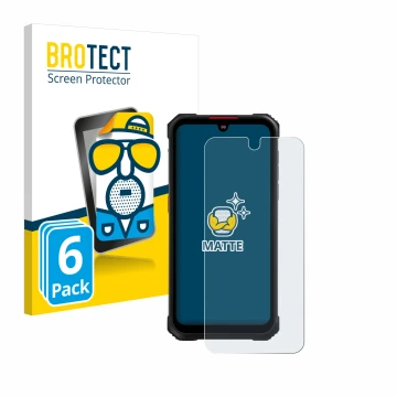 Face avant d’un emballage produit avec le logo de la marque BROTECT. À côté, l’appareil Hotwav Cyber 9 Pro est représenté avec