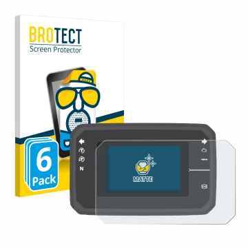 Face avant d’un emballage produit avec le logo de la marque BROTECT. À côté, l’appareil Honda CB650R TFT Display est représent