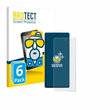 Face avant d’un emballage produit avec le logo de la marque BROTECT. À côté, l’appareil Vivo X Fold3 est représenté avec la pr
