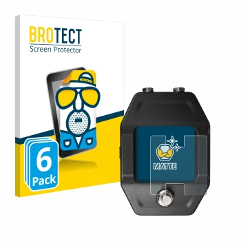 Face avant d’un emballage produit avec le logo de la marque BROTECT. À côté, l’appareil Shure GLXD16+ est représenté avec la p
