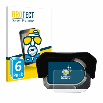 Face avant d’un emballage produit avec le logo de la marque BROTECT. À côté, l’appareil Kymco CV3 est représenté avec la prote