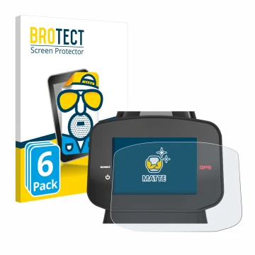 Face avant d’un emballage produit avec le logo de la marque BROTECT. À côté, l’appareil PowaKaddy FX7 GPS 3.5