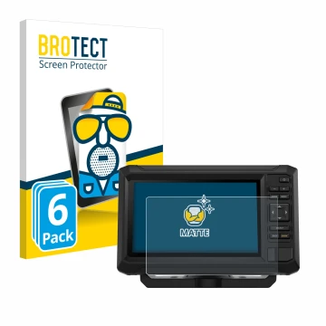 Face avant d’un emballage produit avec le logo de la marque BROTECT. À côté, l’appareil Garmin ECHOMAP UHD2 7