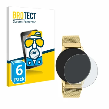 Face avant d’un emballage produit avec le logo de la marque BROTECT. À côté, l’appareil Oozoo Q00121 est représenté avec la pr