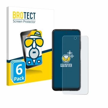 Face avant d’un emballage produit avec le logo de la marque BROTECT. À côté, l’appareil HMD Fusion est représenté avec la prot