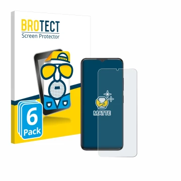 Face avant d’un emballage produit avec le logo de la marque BROTECT. À côté, l’appareil ZTE Blade A34 est représenté avec la p