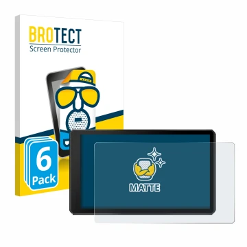 Face avant d’un emballage produit avec le logo de la marque BROTECT. À côté, l’appareil Garmin Tread 2 Powersport 6