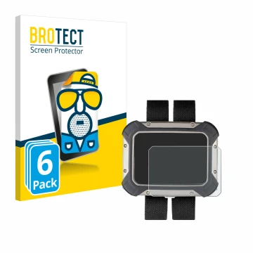 Face avant d’un emballage produit avec le logo de la marque BROTECT. À côté, l’appareil Apeks DSX est représenté avec la prote
