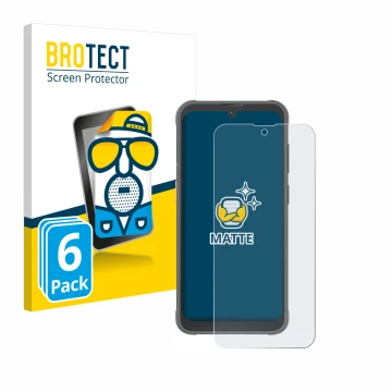 Face avant d’un emballage produit avec le logo de la marque BROTECT. À côté, l’appareil Blackview BV5200 Pro est représenté av