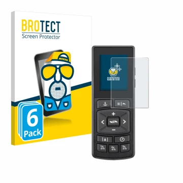 Face avant d’un emballage produit avec le logo de la marque BROTECT. À côté, l’appareil Minn Kota Advanced GPS Navigation est 