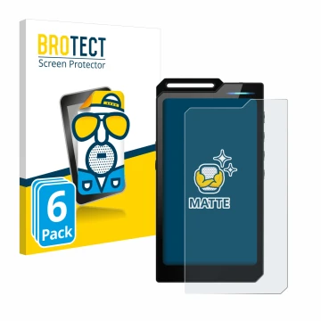 Face avant d’un emballage produit avec le logo de la marque BROTECT. À côté, l’appareil Hiby R4 est représenté avec la protect
