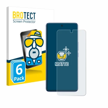Face avant d’un emballage produit avec le logo de la marque BROTECT. À côté, l’appareil Vivo V50 est représenté avec la protec
