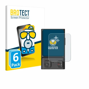 Face avant d’un emballage produit avec le logo de la marque BROTECT. À côté, l’appareil Hoverair Beacon est représenté avec la