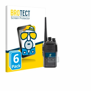 Face avant d’un emballage produit avec le logo de la marque BROTECT. À côté, l’appareil Midland G18 Pro PMR est représenté ave