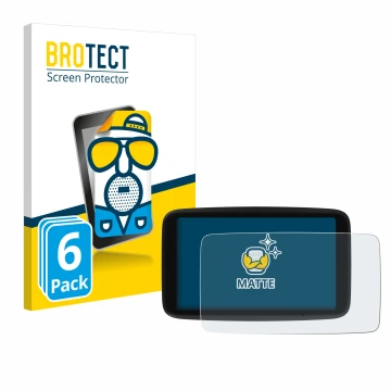 Face avant d’un emballage produit avec le logo de la marque BROTECT. À côté, l’appareil TomTom Go Navigator 6