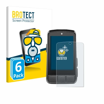 Face avant d’un emballage produit avec le logo de la marque BROTECT. À côté, l’appareil Wahoo Elemnt Bolt 3 est représenté ave