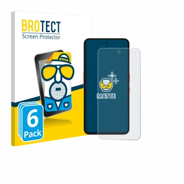 Face avant d’un emballage produit avec le logo de la marque BROTECT. À côté, l’appareil Nothing CMF Phone 2 Pro est représenté