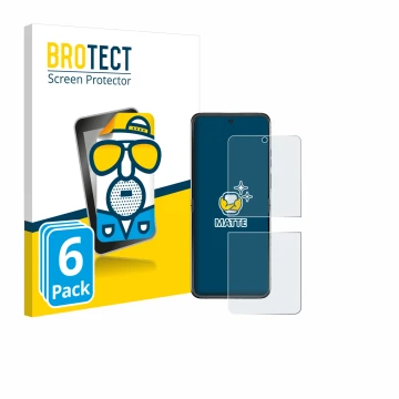 Face avant d’un emballage produit avec le logo de la marque BROTECT. À côté, l’appareil Motorola Razr 60 est représenté avec l