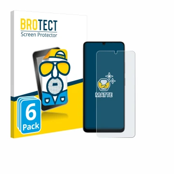 Face avant d’un emballage produit avec le logo de la marque BROTECT. À côté, l’appareil Doogee Note 59 Pro est représenté avec