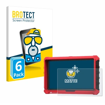 Face avant d’un emballage produit avec le logo de la marque BROTECT. À côté, l’appareil Lilliput A7s 7