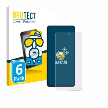 Face avant d’un emballage produit avec le logo de la marque BROTECT. À côté, l’appareil Motorola Moto G86 est représenté avec 