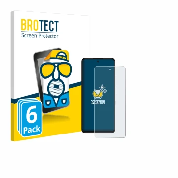 Face avant d’un emballage produit avec le logo de la marque BROTECT. À côté, l’appareil TCL 50 Pro NXTPaper 5G est représenté 