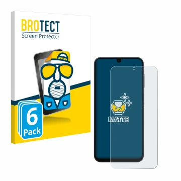 Face avant d’un emballage produit avec le logo de la marque BROTECT. À côté, l’appareil Samsung Galaxy A17 5G est représenté a