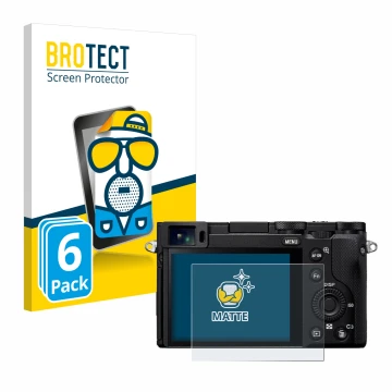 Face avant d’un emballage produit avec le logo de la marque BROTECT. À côté, l’appareil Sony RX1R III est représenté avec la p