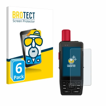 Face avant d’un emballage produit avec le logo de la marque BROTECT. À côté, l’appareil Garmin GPSMAP H1i Plus est représenté 