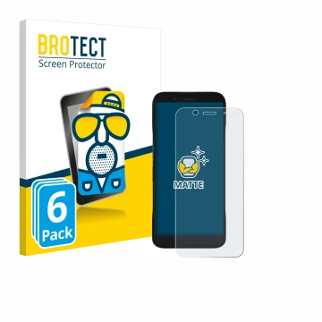 Face avant d’un emballage produit avec le logo de la marque BROTECT. À côté, l’appareil Datalogic Memor 17 HC est représenté a