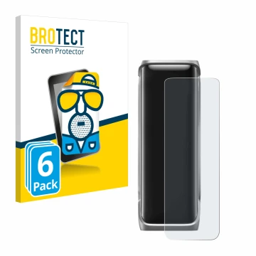 Face avant d’un emballage produit avec le logo de la marque BROTECT. À côté, l’appareil EcoFlow Rapid Pro X est représenté ave