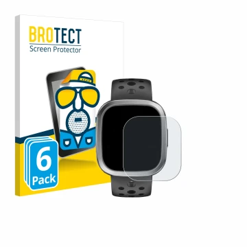 Face avant d’un emballage produit avec le logo de la marque BROTECT. À côté, l’appareil YYKY Smartwatch 1.72