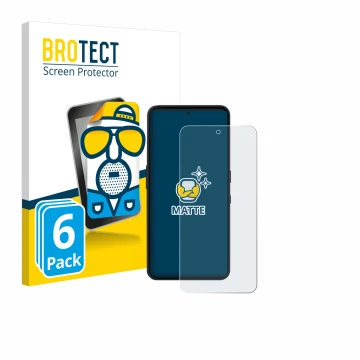 Face avant d’un emballage produit avec le logo de la marque BROTECT. À côté, l’appareil Nothing Phone (3a) Lite est représenté