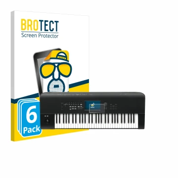 Face avant d’un emballage produit avec le logo de la marque BROTECT. À côté, l’appareil KORG Nautilus 61 est représenté avec l